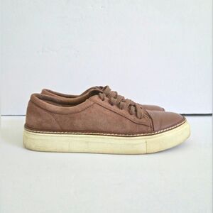 Calson mauve taupe leather sneakers Shoes Size 7